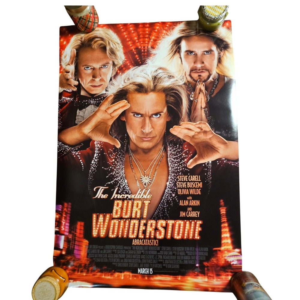 The Incredible Burt Wonderstone 2013 Movie Poster 27x40 Steve Carell D/S